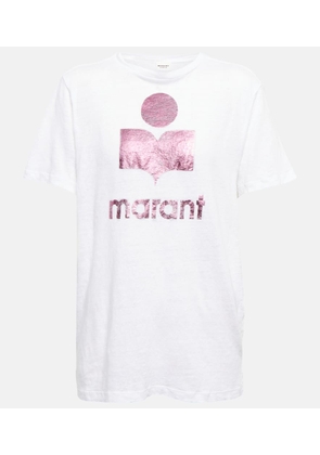 Marant Etoile Zewel logo linen T-shirt