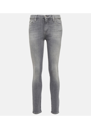 7 For All Mankind Slim Illusion mid-rise skinny jeans