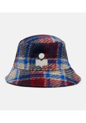 Isabel Marant Haley checked wool-blend bucket hat