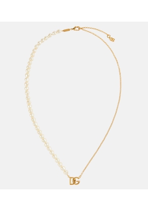 Dolce&Gabbana DG faux pearl necklace