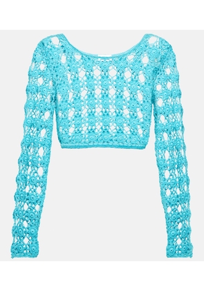 Anna Kosturova Bella cotton crochet crop top