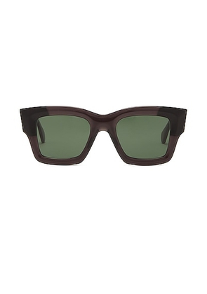 JACQUEMUS Les Lunettes Baci in Multi Brown - Black. Size all.