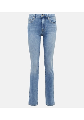 7 For All Mankind Kimmie mid-rise slim-leg jeans