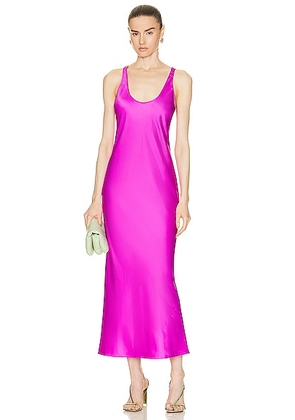 L'AGENCE Akiya Tank Midi Dress in Bright Violet - Pink. Size S (also in ).