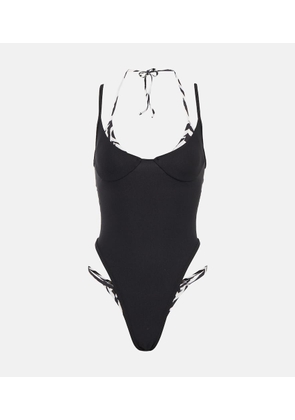 Same Double Layer one-piece swimsuit