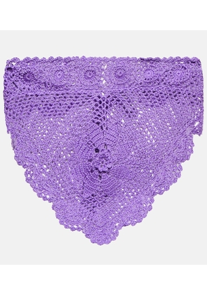 Anna Kosturova Triangular crochet top