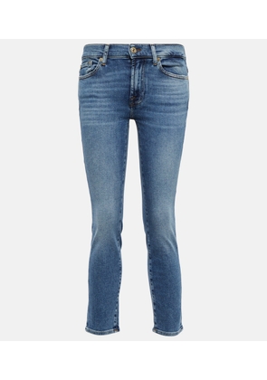 7 For All Mankind Roxanne mid-rise slim jeans