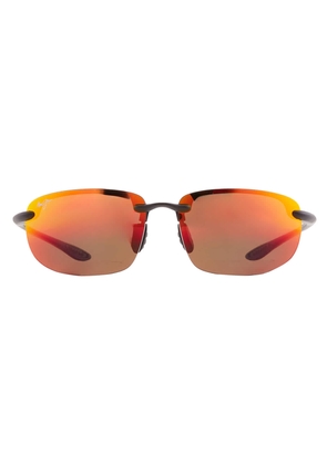 Maui Jim Ho'okipa Universal Fit Hawaii Lava Wrap Unisex Sunglasses RM407N-2M 64