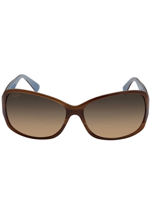 Maui Jim Nalani Polarized HCL Bronze Rectangular Ladies Sunglasses HS295-03T 61
