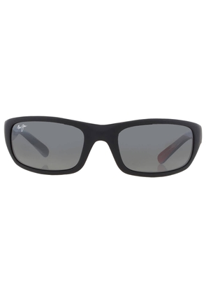 Maui Jim Stingray Neutral Grey Wrap Unisex Sunglasses 103-02HW 55