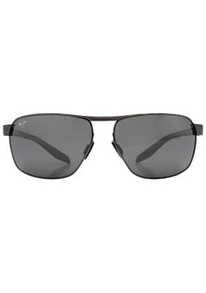 Maui Jim The Bird Nuetral Grey Rectangular Mens Sunglasses 835-02C 62