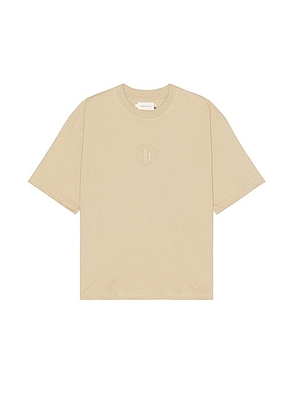 Honor The Gift H Stamp Box Tee in Tan - Tan. Size M (also in ).