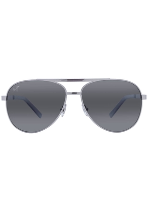 Maui Jim Seacliff Neutral Grey Pilot Unisex Sunglasses 831-17 61