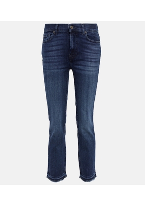 7 For All Mankind The Straight Crop high-rise jeans