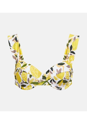 Rebecca Vallance Amarilla printed bikini top