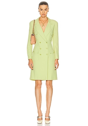 chanel Chanel 1997 Spring Summer Runway Double Coat in Green - Sage. Size 38 (also in ).