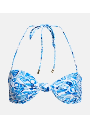Rebecca Vallance Seine printed bikini top