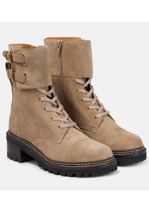 See By Chloé Mallory suede combat boots