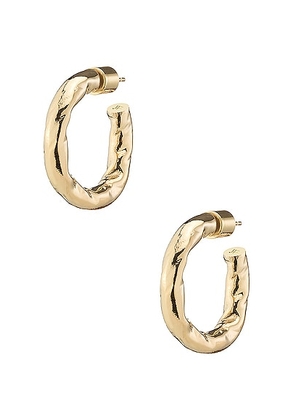Jennifer Fisher Hailey Huggie Earrings in Yellow Gold - Metallic Gold. Size all.