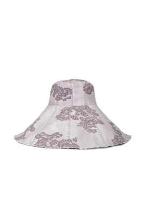 Acne Studios Holtz Lace Camo Sun Hat in Faded Purple - Purple. Size all.