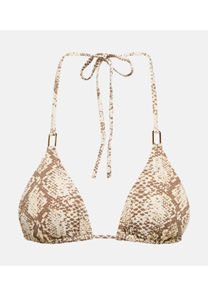 Melissa Odabash Cancun snake-print bikini top