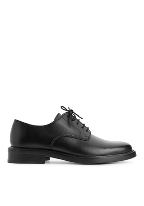 Leather Derby Shoes - Black