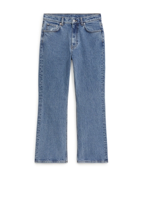FERN CROPPED Flared Stretch Jeans - Blue