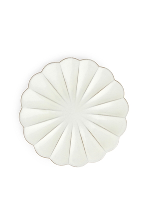 Terracotta Plate 24 cm - White