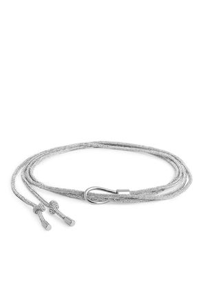 Rhinestone Chain Belt - Silver