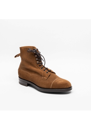 Edward Green Raw Umber Suede Derby Boot