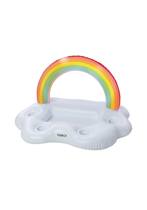 FUNBOY Rainbow Cloud Inflatable Floating Bar in Multi.