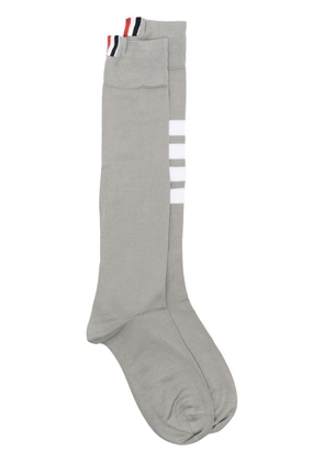 Thom Browne 4-Bar striped socks - Grey