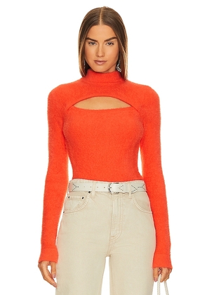 Isabel Marant Etoile Mayers Sweater in Orange. Size 36/4, 42/10.