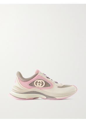 Gucci - Run Leather And Suede-trimmed Mesh Sneakers - White - IT36,IT37,IT38,IT39,IT40,IT41