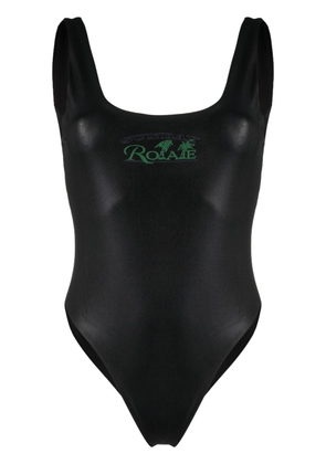 ROTATE BIRGER CHRISTENSEN logo -print swimsuit - Black