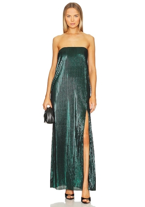 House of Harlow 1960 Arely Maxi Dress in Dark Green. Size S.