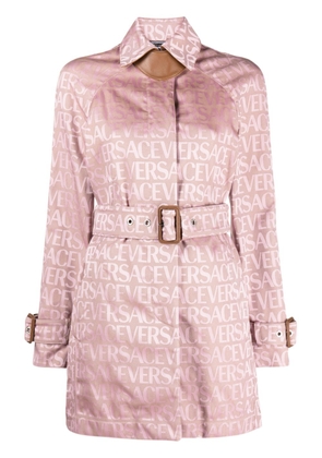 Versace Versace Allover trench coat - Pink