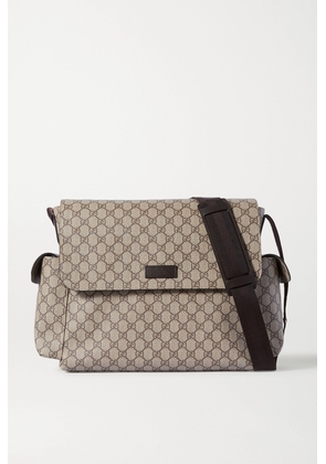 Gucci - Ophidia Printed Coated-canvas Diaper Bag - Neutrals - One size