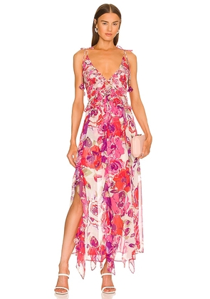 MISA Los Angeles Diana Dress in Pink. Size S.