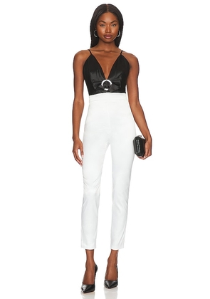 NBD Quenby Jumpsuit in Black,White. Size S.
