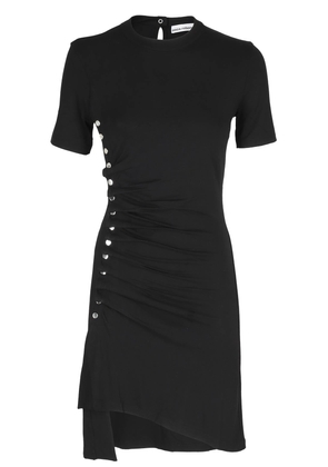Paco Rabanne Black Mini Dress With Draping