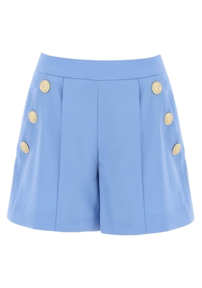 Balmain Button Embellished Pleated Shorts