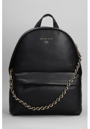 Michael Kors Slater Backpack In Black Leather