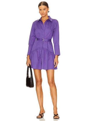 Karina Grimaldi Veronique Mini Dress in Purple. Size S.