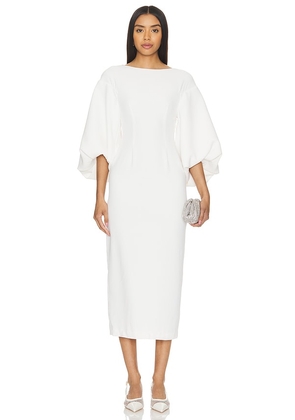 Lovers and Friends Evonne Midi Dress in Ivory. Size L, S, XL, XS, XXS.