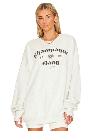 The Laundry Room LA Champagne Gang NY Jumper in Grey. Size S, XL, XS.