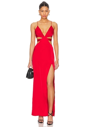 superdown Stacie Maxi Dress in Red. Size XXS.