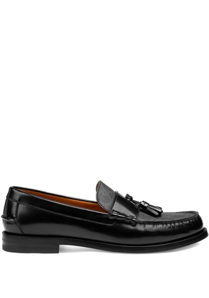 Gucci tassel-detail GG canvas loafers - Black