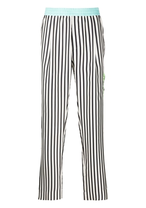 Haider Ackermann x Fila striped straight-leg trousers - White