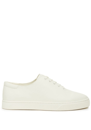 12 STOREEZ lace-up leather sneakers - White